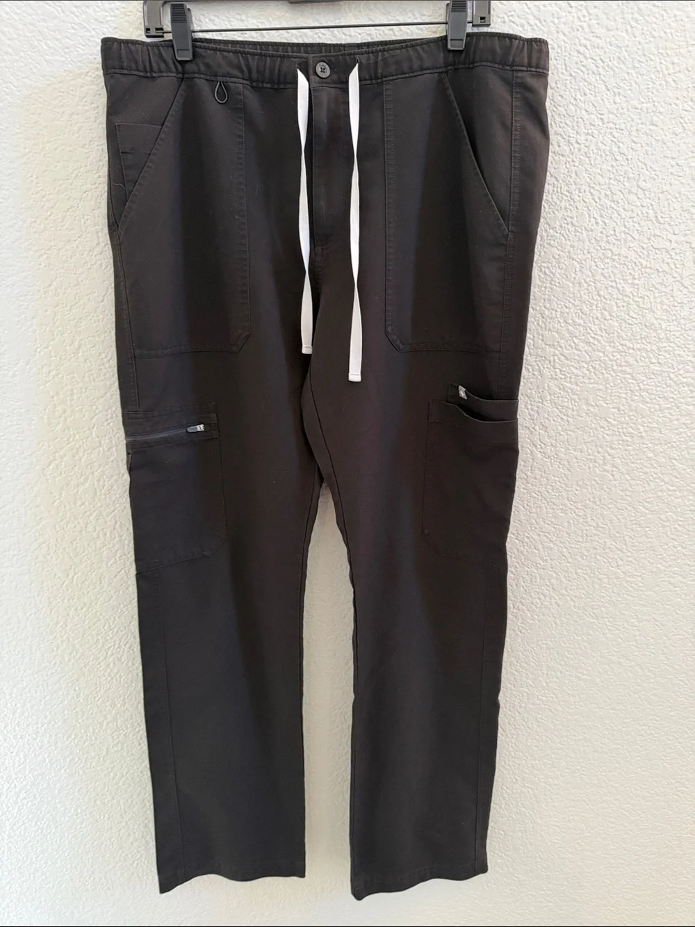 Figs Men Black Cairo Straight-Leg Scrub Pant Size Large